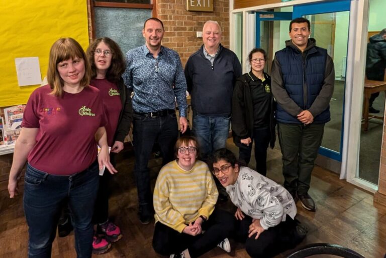 Members with rotary club corporate partnership