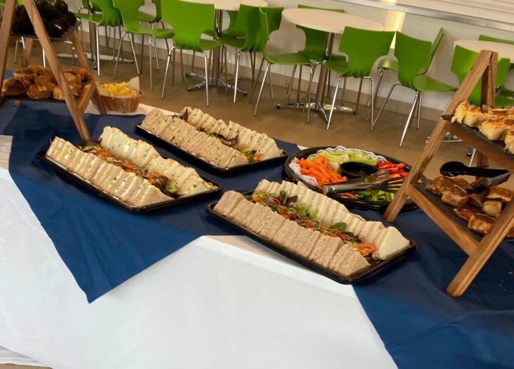 JHQ catering buffet table