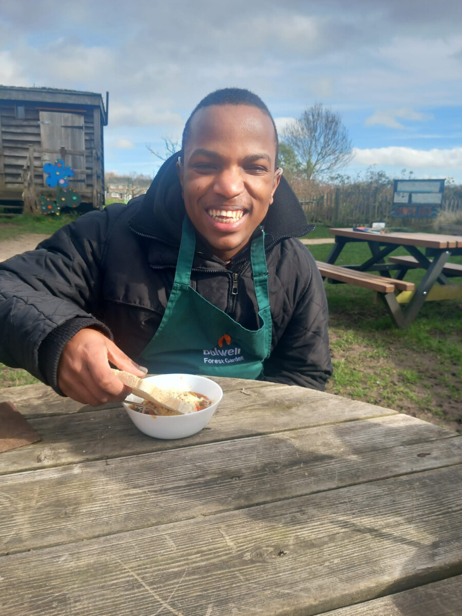 PF Member with lunch